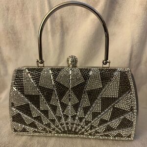 Silver Rhinestone Handbag